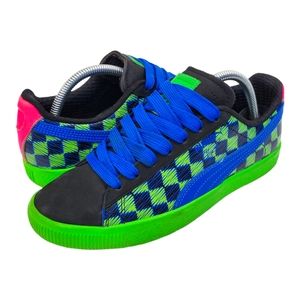 PUMA Sneakers CLYDE 1973 PIT CREW Checkered Flag Multicolor